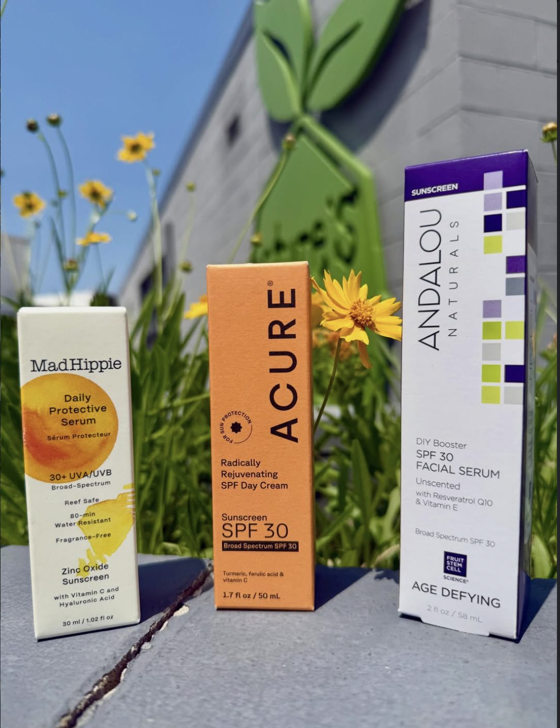 Clean skincare product social content